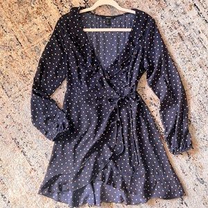 Navy Wrap Dress